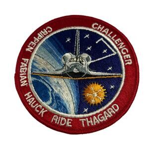 NASA Patch Space Rocket Challenger Fabian Hauck Thagard Collectible Vintage
